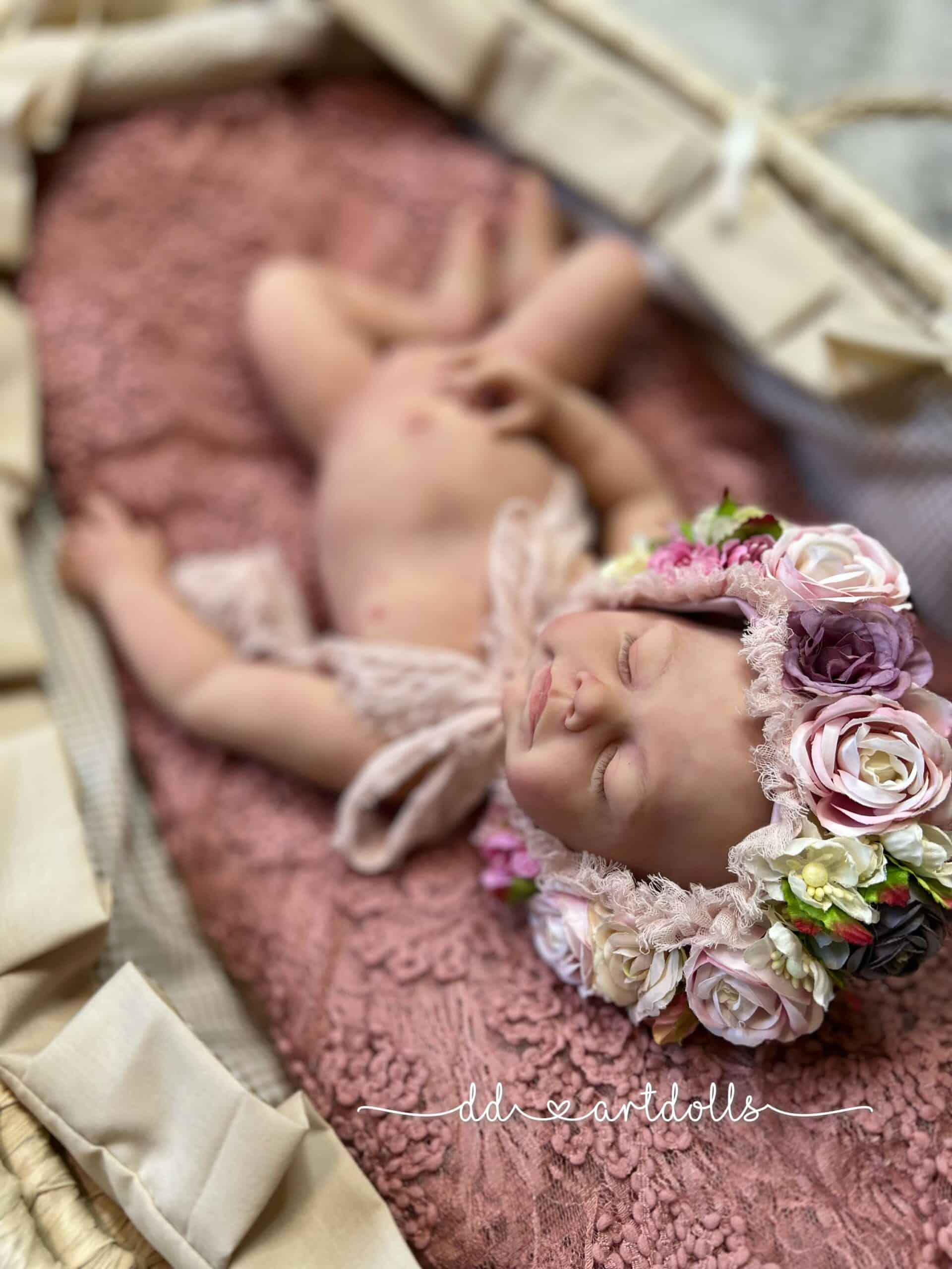 Opal / Ollie Sleeping Full Body Silicone BLANK Doll Kit - DD