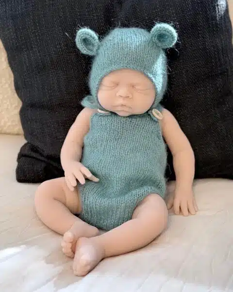 River, Sleeping, second edition BLANK Full Body Silicone Doll Kit, with open hands